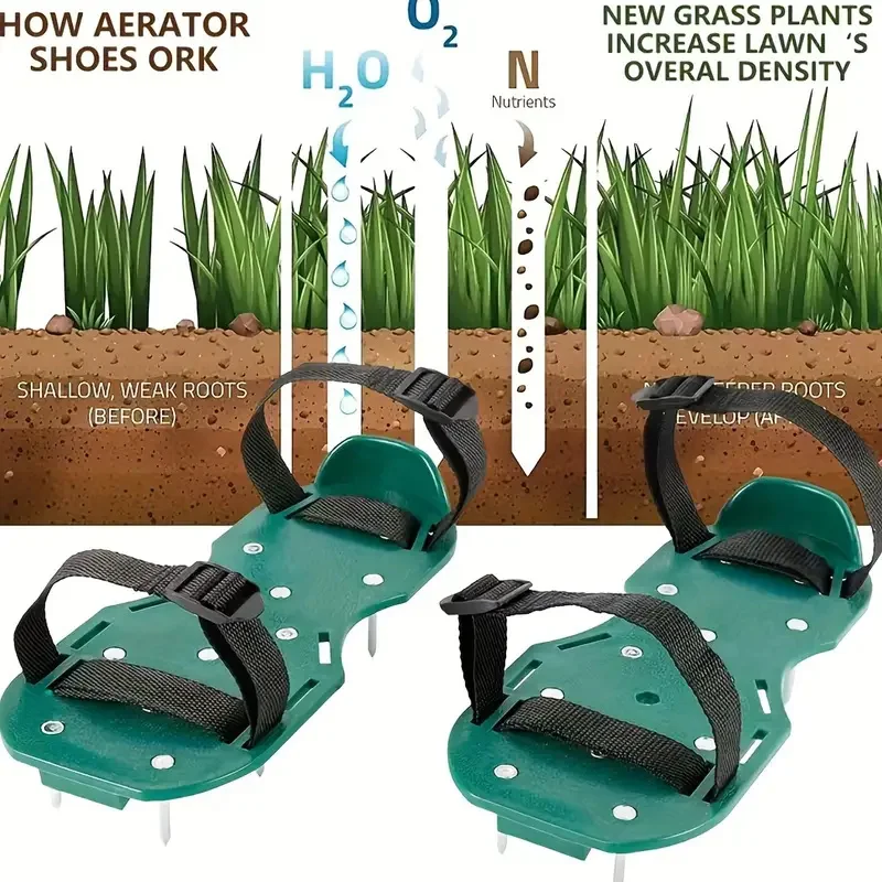 Garden Aerator Shoes Spike Wal - огляд і ціна Gardening Tools For Weeds
