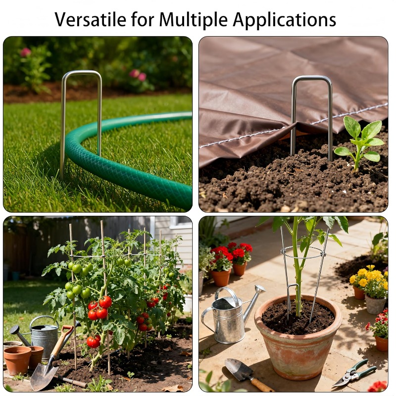 10 Pcs U-shaped Garden Nails A - огляд і ціна Gardening Tools For Weeds