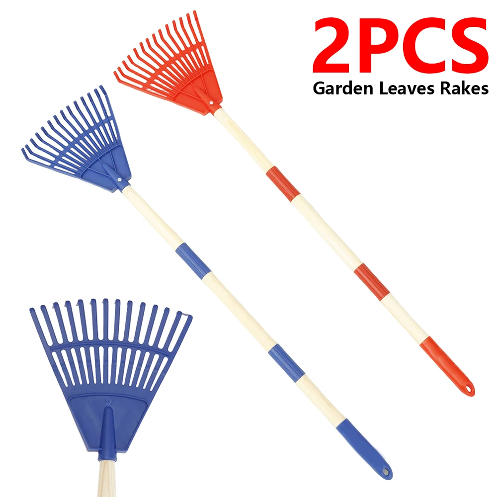 2Pcs Kids Leaf Rake Adjustable - огляд і ціна Gardening Tools For 10 Year Olds