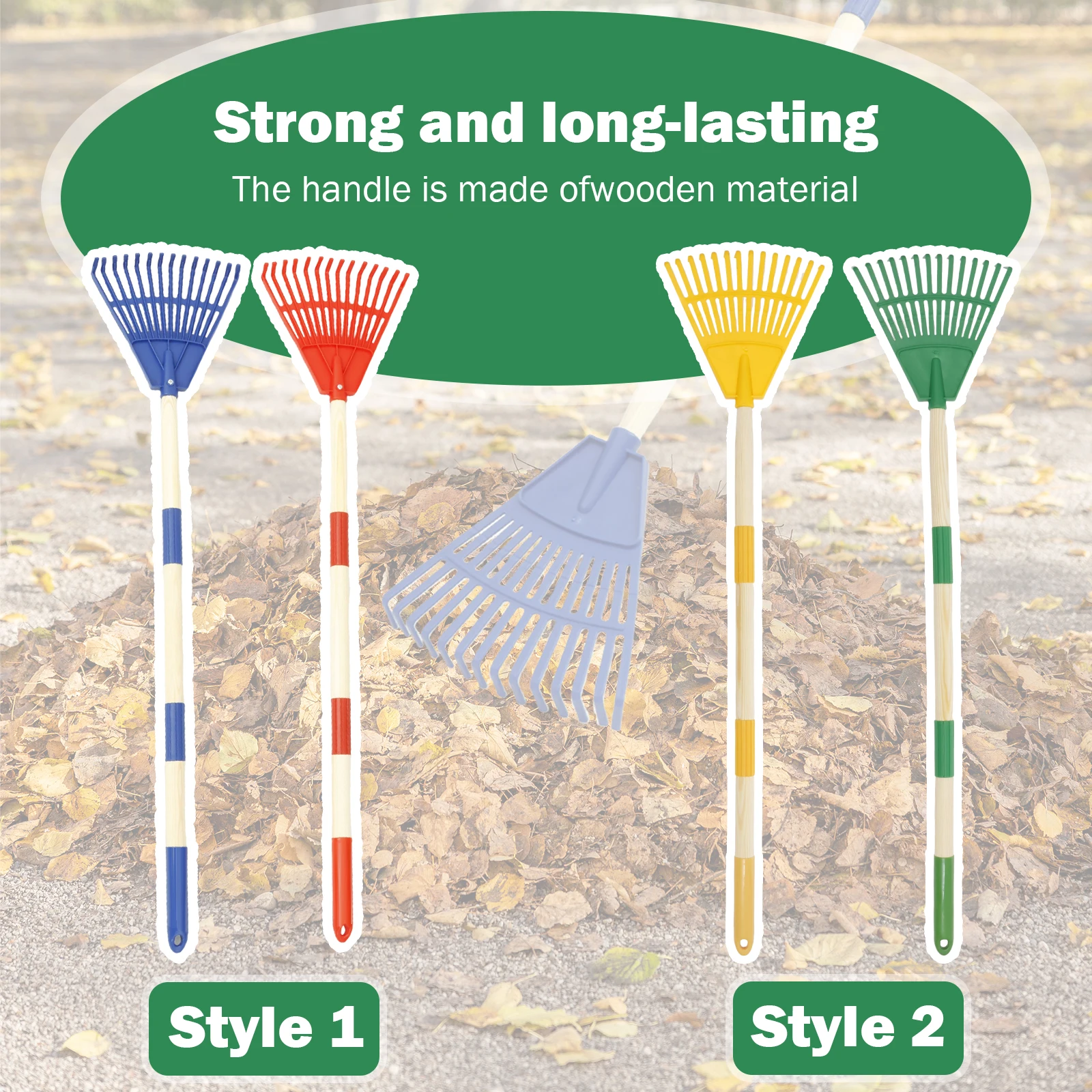 2Pcs Kids Leaf Rake Adjustable - огляд і ціна Gardening Tools For 10 Year Olds