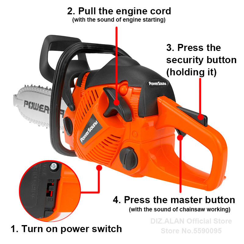 Electric Toy Chainsaw Kids Toy - огляд і ціна Gardening Tools For 10 Year Olds