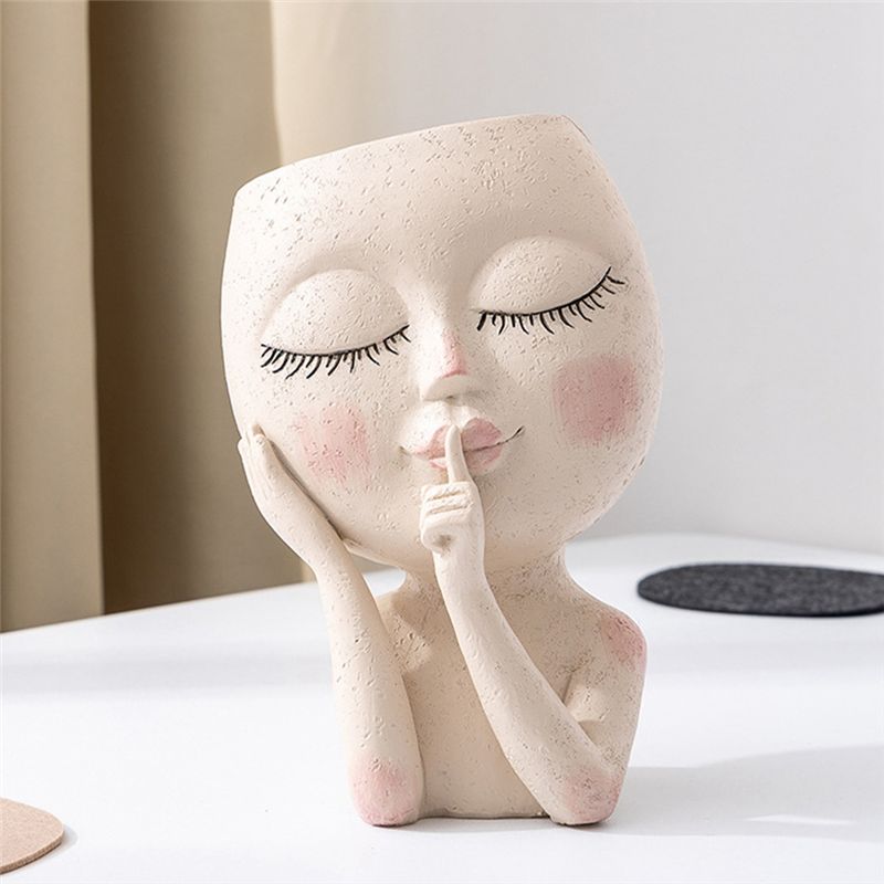 REST Girls Face Head Vases Flo - огляд і ціна Gardening Tools Girls