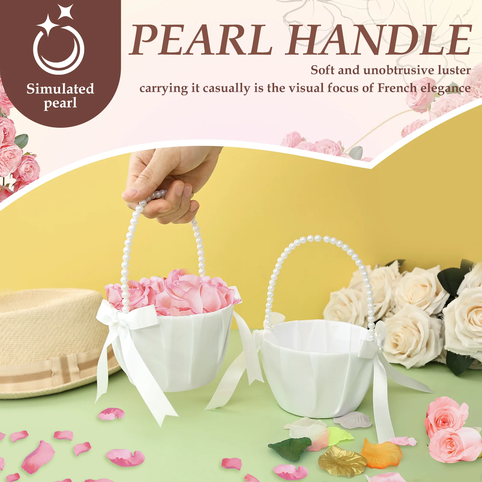 2Pcs Wedding Flower Girl Baske - огляд і ціна Gardening Tools Girls