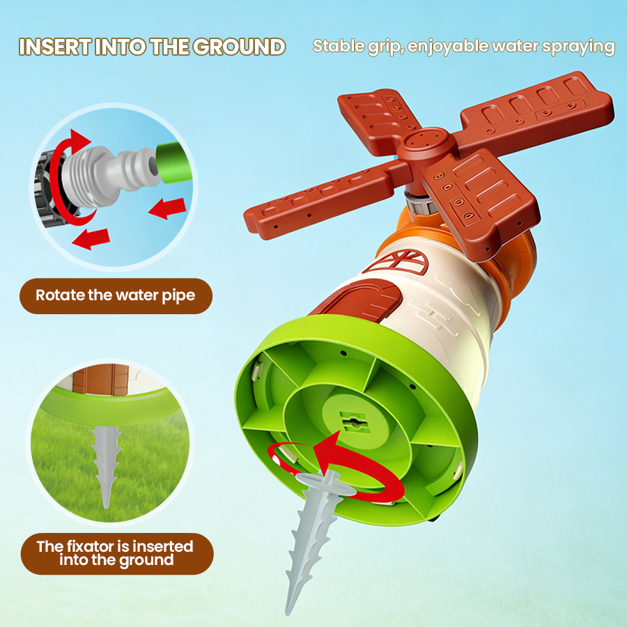 Outdoor Rotating Windmill Spri - огляд і ціна Gardening Tools Girls